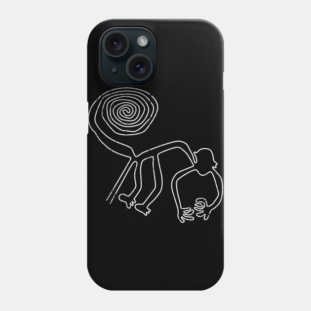 Nazca Monkey Phone Case by nickbeta