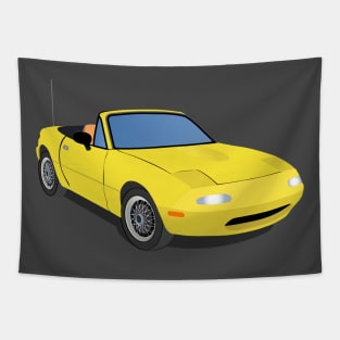 Yellow Miata Tapestry