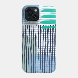 Pocket - Abstract Striped Geo Green Phone Case