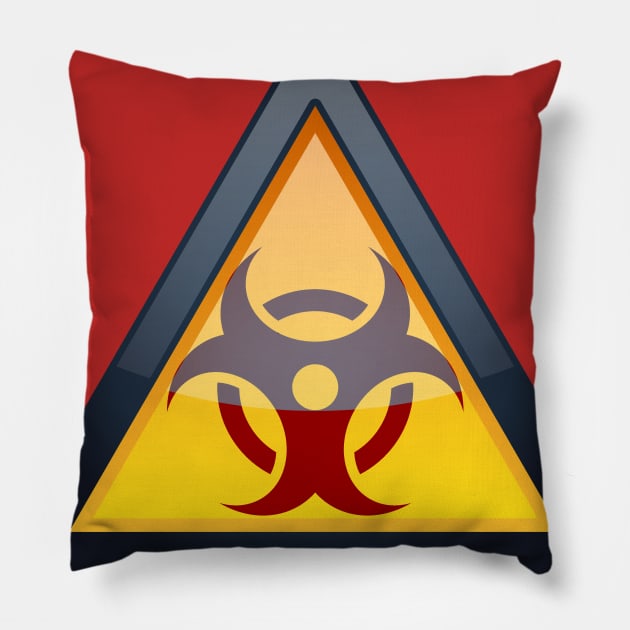 Bio-Hazard Symbol Pillow by Ubold