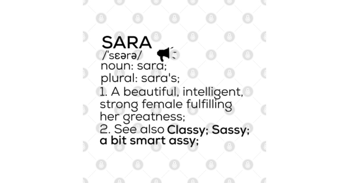 Sara Name Definition Sara Female Name Sara Posters and Art Prints