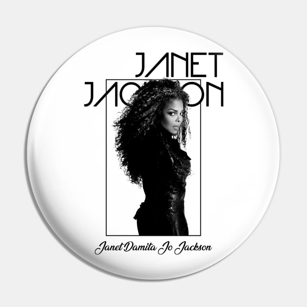 Janet Jackson Vintage Tour Concert Pin by Evergreen Daily