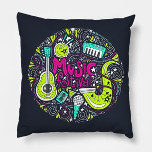 music festival Pillow