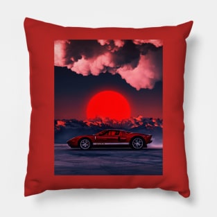 Neon drive Pillow