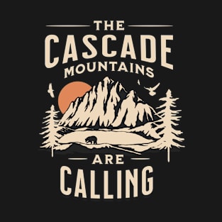 Cascade Mountains PNW Camping T-Shirt