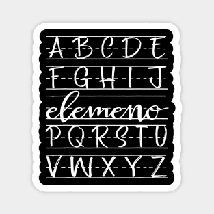 Elemeno  Teacher Apreciation Alphabet Gifts For Teachers Magnet