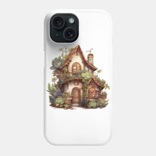 Boho Anime House Succulent - Chic Watercolor Phone Case