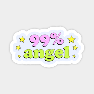 99% Angel (Pink, green and stars) Magnet