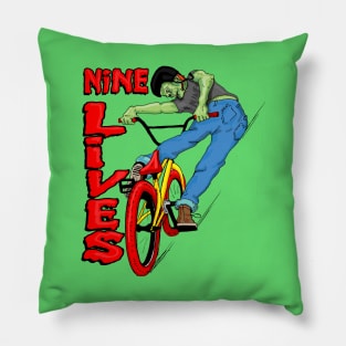 Nine lives BMX turndown Pillow