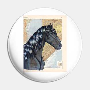 Vlaamperd Horse on Map Pin