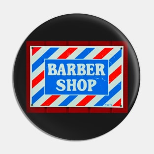 Old Barbershop sign Pin