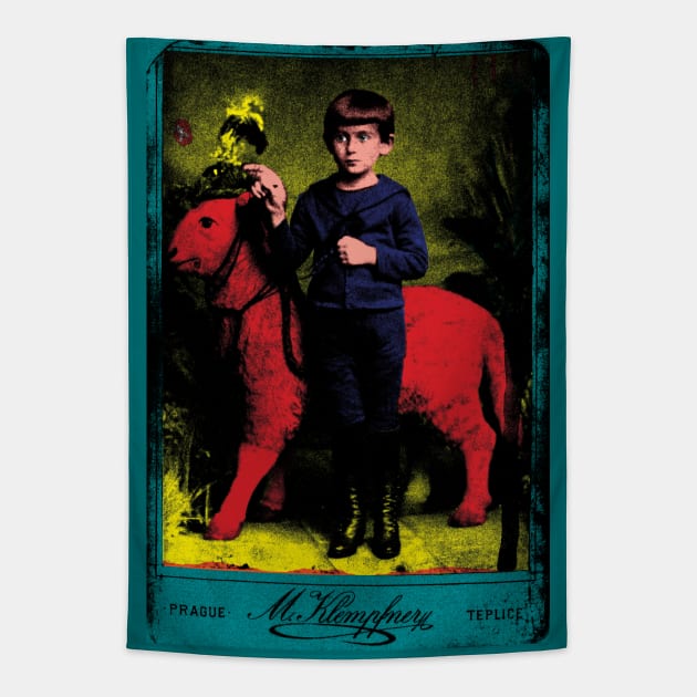 Franz Kafka at the Age of Five Tapestry by Exile Kings 