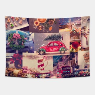 Christmas Collage Brighter Tapestry