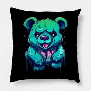 Grunge Teddy Bear Pillow