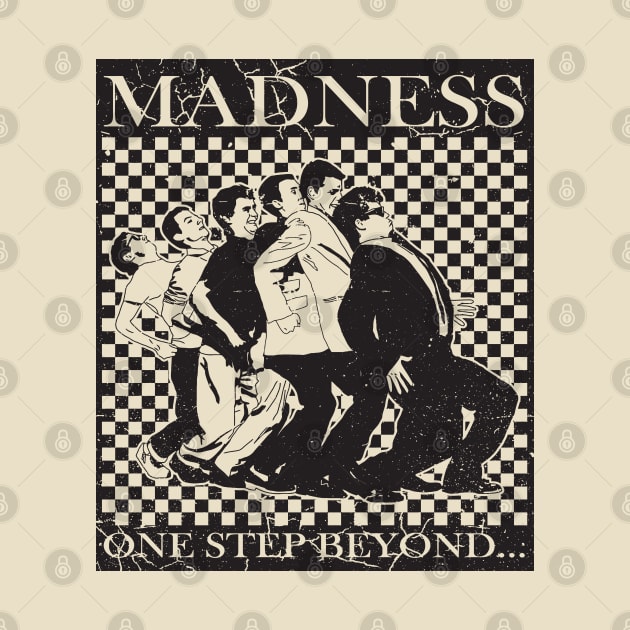 Madness - Retro Checkerboard Black by Skate Merch