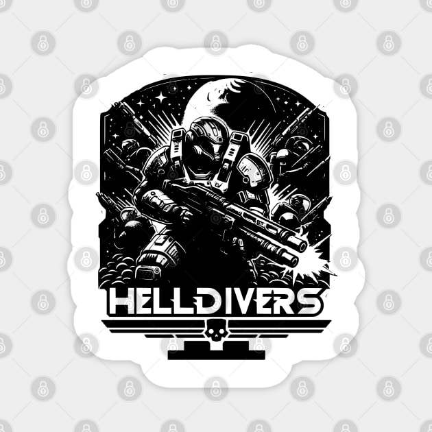 HELLDIVERS GO IN! Magnet by Lolane