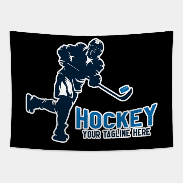 Ice Hockey Player Tapestry by Shirtrunner1