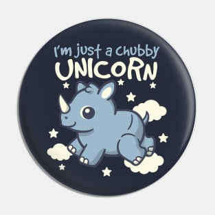 Rhino chubby unicorn Pin