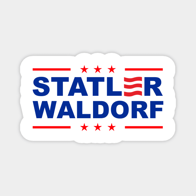 Statler and Waldorf For President 2024 Magnet by rajem