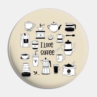 Love Coffee Pin