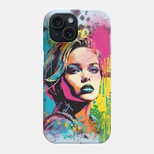 Retro Pop Art Cyberpunk Girl Phone Case