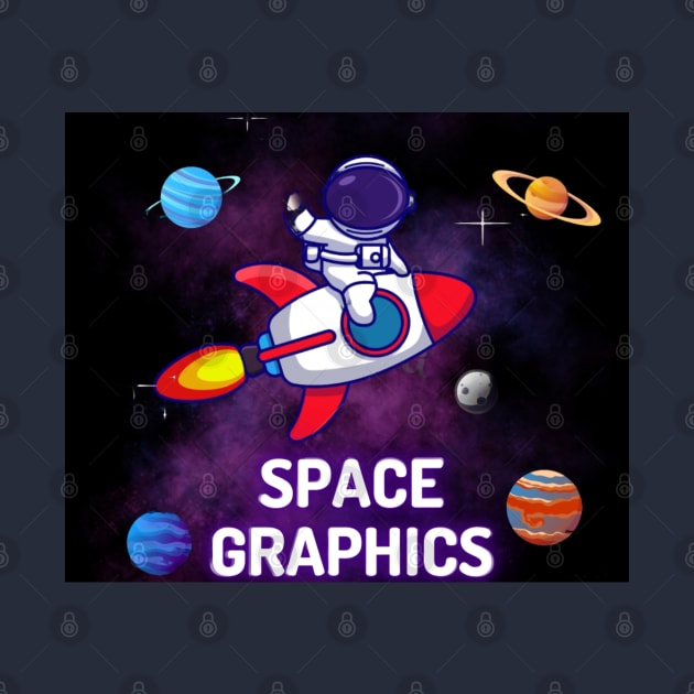 Space graphic T-shirt by Yash_Sailani