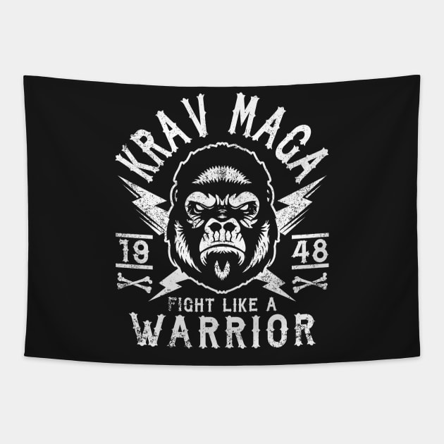 KRAV MAGA - FIGHT LIKE A WARRIOR Tapestry by ShirtFace