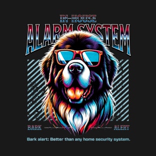 Bark Alert Newfoundland Dog T-Shirt