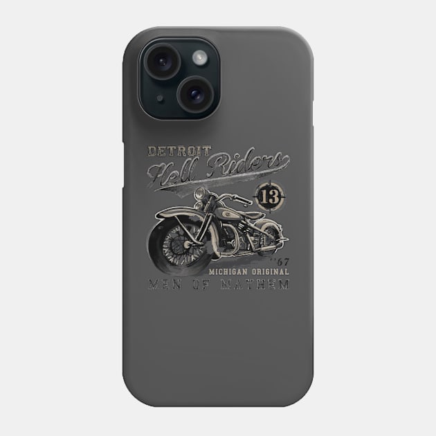 detroit hell riders Phone Case by hayr pictures