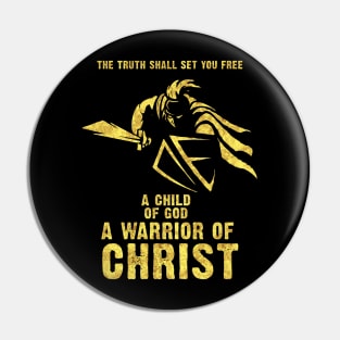 ✝ Knights Templar Motto ✝ A Child of GOD a Warrior of CHRIST ✟ Pin