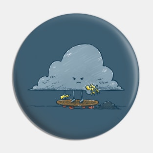 Thunder Cloud Skater Pin