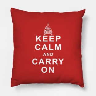 Capitol Keep Calm Pillow