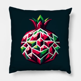 Abstract Geometric Pomegranate - Color Design Pillow