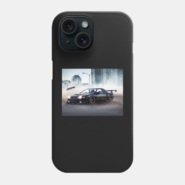 NISSAN R32 stanced EDITWORK, widebody design by ASAKDESIGNS. checkout my store for more creative works Phone Case by ASAKDESIGNS