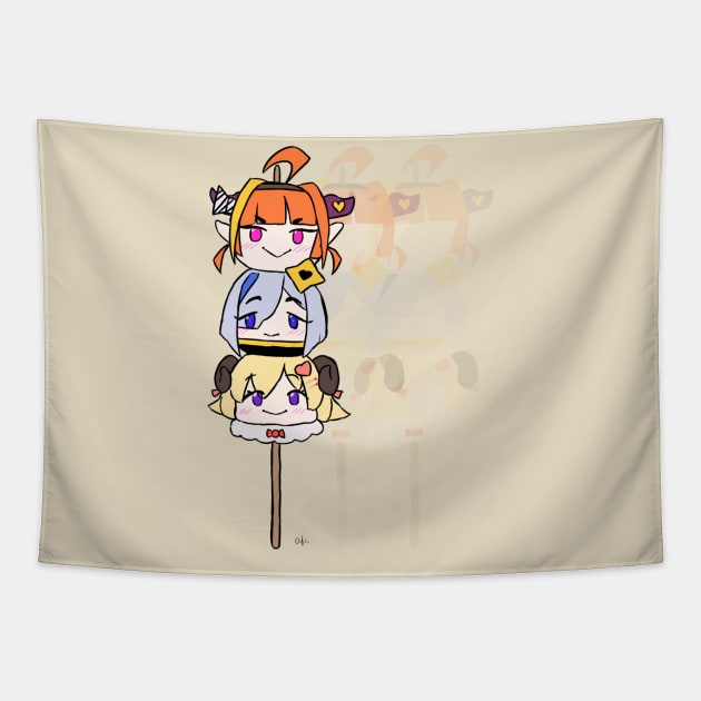 PPTRIO Dango Tapestry by Ouchihitme