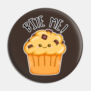 Kawaii Chocolate Chip Muffin. Bite Me Pin