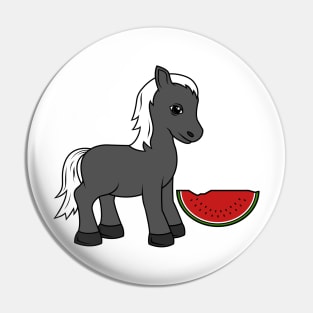 Horse with Watermelon Pin