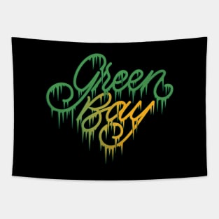 Green Bay Cold Icicle Lettering Tapestry