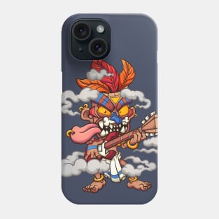 Tiki guitar player Phone Case