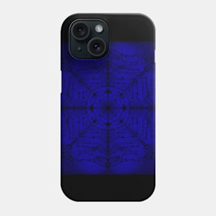 Mandala on dark blue background Phone Case