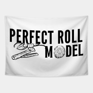 Perfect Roll Model Cinnamon Roll Mom Dad Role Model Tapestry