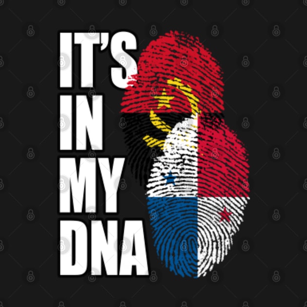 Angolan And Panamanian Mix Heritage DNA Flag by Just Rep It!!