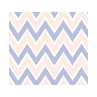 Pastel Pink& Blue Zigzag T-Shirt