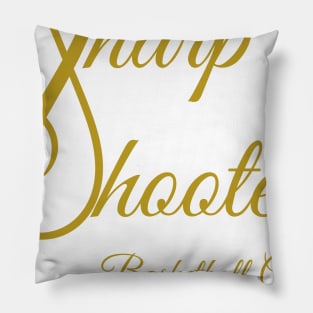 Sharp Shooters Gold Logo Pillow