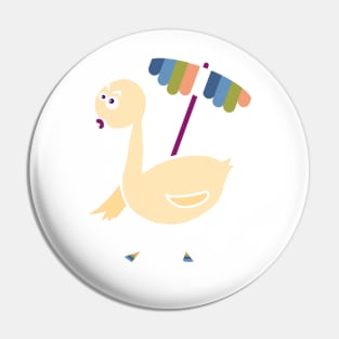 Rainbow duck Pin