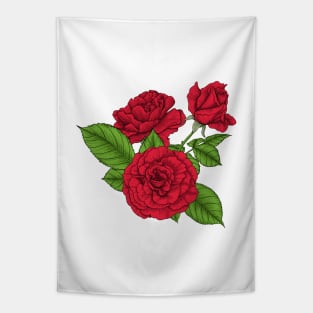 Bouquet of red roses Tapestry