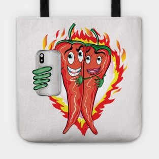 Hot Love Chili Pepper Valentine Tote