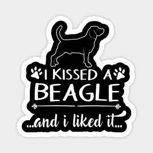 I Kissed A Beagle Magnet