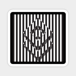 Op art pattern Magnet