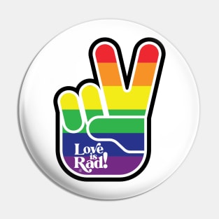 Love is Rad! | Peace Sign Pin